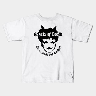 Jessica Fletcher, Murder she Wrote, Angela of Death, Cabot Cove Kids T-Shirt